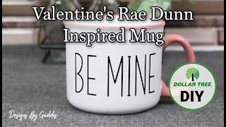 Valentine's Rae Dunn Inspired Dollar Tree Mug