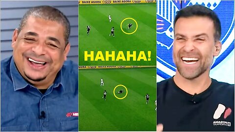 HAHAH! OLHA como Vampeta foi ALOPRADO por Pilhado após CAIR SOZINHO em JOGO DE LENDAS do Corinthians