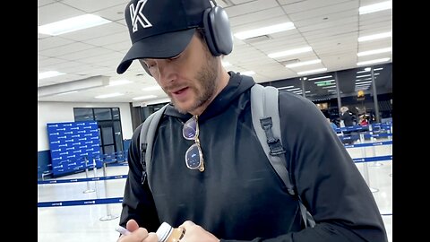 Jensen Ackles signing autographs at NYC airport, March 12 2024