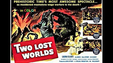 TWO LOST WORLDS 1951 in COLOR Sci Fi Adventure Sailors Discover Island of Dinosaurs FULL MOVIE