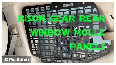 Bison Gear Rear Window Molle Panels - GX470