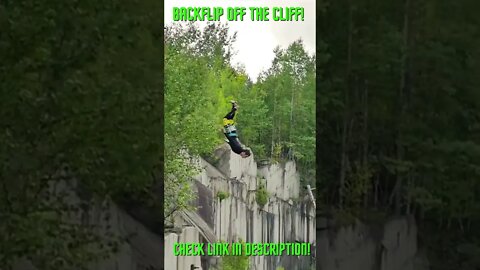 Backflip Off The Cliff! Amazing Compilations!: #Shorts #YoutubeShorts #ExtremeSports #Backflip #Flip