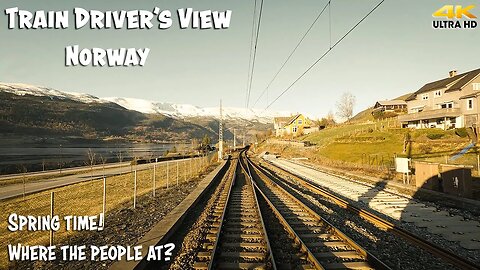 TRAIN DRIVER'S VIEW: Spring time morning commute with no commuters due to lock down