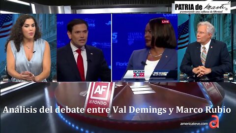 Análisis del debate entre Val Demings y Marco Rubio