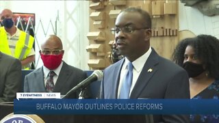 Buffalo Mayor Byron Brown addresses police reforms in the city