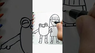 How Drawing Anna and Froga: your favorite characters in minutes How To Draw n Paint #shorts