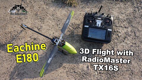 Eachine E180 Direct Drive RC Helicopter with RadioMaster TX16S