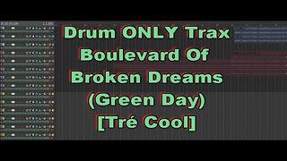 Drums ONLY Trax - Boulevard Of Broken Dreams (Green Day) [Tré Cool]