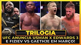 UFC ANUNCIA EDWARDS X USMAN 3 PARA MARÇO!