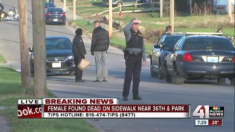 Woman found dead on sidewalk with gunshot wound
