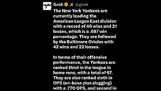 New York Yankees statistics for June 10, 2024