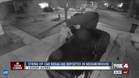 String of break-ins reported in Lehigh Acres