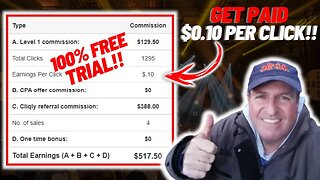 THIS Pays YOU $0.10 PER CLICK! (100% FREE TRIAL) | Make Money Online In 2023 FAST! #shorts