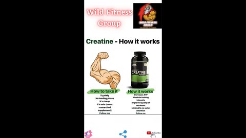 🔥Creatine- How it works🔥#fitness🔥#wildfitnessgroup🔥#shorts🔥