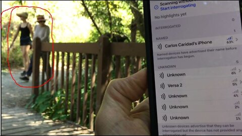 Detecting Bluetooth Signals from Hiking People!!! Undeniable Proof Vaxxed Emit Bluetooth Signals!