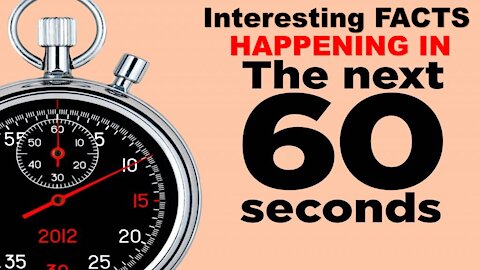 Fascinating facts happening in the world in 60 seconds