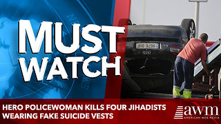 Hero policewoman kills FOUR jihadists wearing fake suicide vests