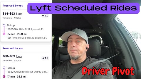 Using Lyft Scheduled Rides as a Pivot | Uber Driver Lyft Driver