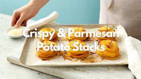 Crispy & Parmesan Potato Stacks Recipe