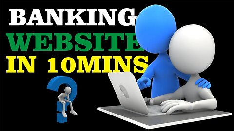 I build ONLINE BANKING WEBSITE in 10mins - How to build an Online Banking Website