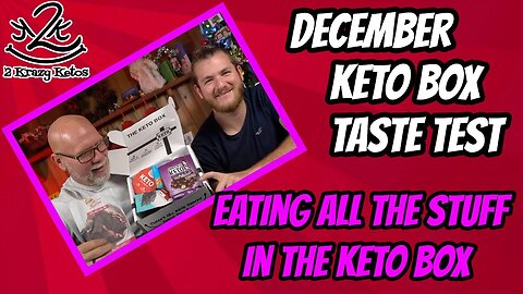 What's in the December Keto Box | Eating the box