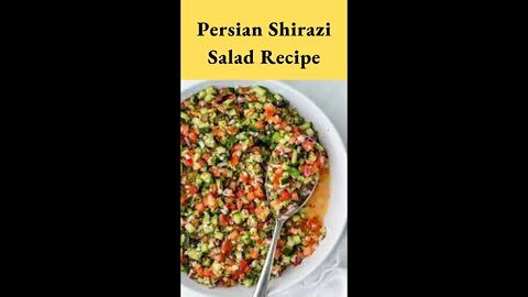 Persian Shirazi Salad #shorts on Tiktok by ketorecipes