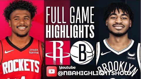 Brooklyn Nets vs Houston Rockets Full Game Highlights | Jan 27 | 2024 NBA Season