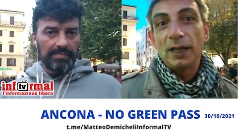 INTERVISTE MANIFESTAZIONE ANCONA - NO GREEN PASS