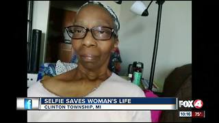 Selfie saves woman's life