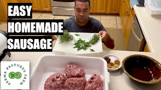 How To Make Sausage AT HOME!