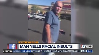 Man caught on camera hurling racial insults