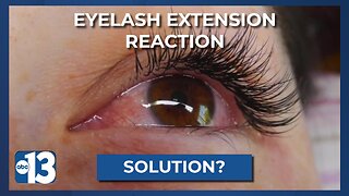 For those who've had reactions to eyelash extensions, there may be a solution