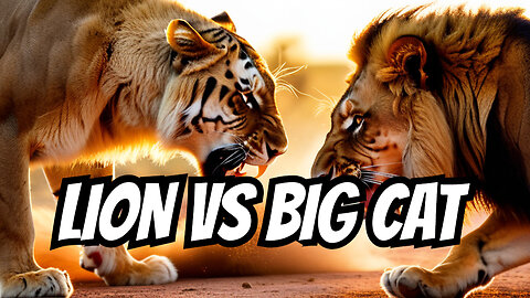LION VS BIG CAT - WHO WILL WIN THE FIGHT?
