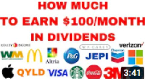 How Much You Need to Invest to Earn $100/Month in Dividends (50+ Stocks)