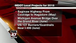 Construction projects planned for 2018