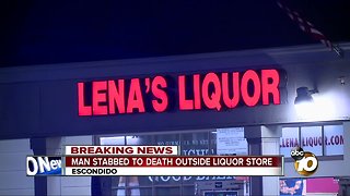 Man stabbed to death during fight outside Escondido liquor store