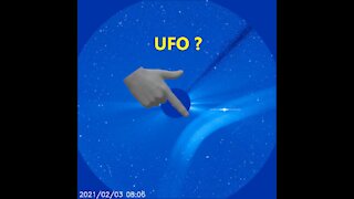 Solar flare seen February 2nd and strange UFO anomaly