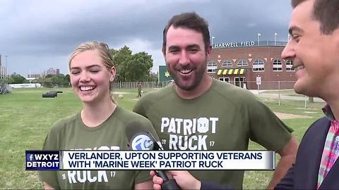 Kate Upton goes through Marine training in support of 'Wins for Warriors' efforts