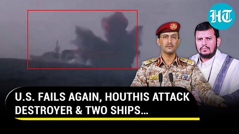 Houthis Up The Ante, Attack U.S. Destroyer & 2 Merchant Ships In Red Sea & Arabian Sea |Gaza War