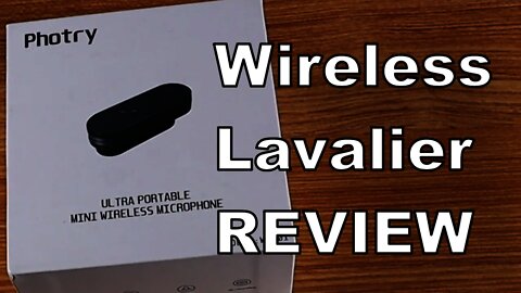 Photry Mini Wireless Lavalier Microphone review and test