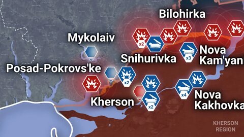 Ukraine Update, Rybar War Report for November 6, 2022 Starobelsk Soledar Donetsk Zaporozhye Kherson