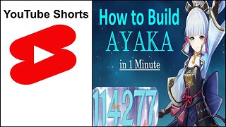 How to Build Ayaka in 1 Minute ❄️(Genshin Impact)