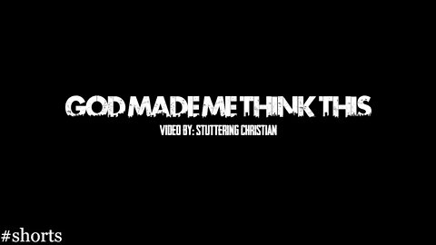 God made me think this yesterday… (Full Video)