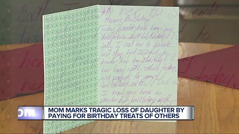 Grieving mother honors daughter's memory by paying for birthday cakes