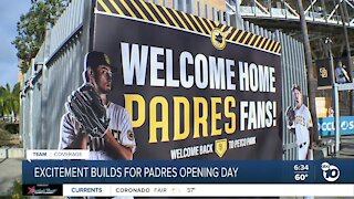 Excitement builds for Padres Opening Day