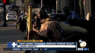 Fight against expanding homeless storage facility