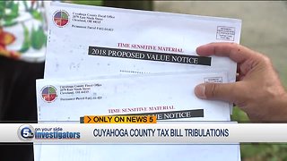 Cuyahoga County residents upset with new property tax bills on-line and in the mail