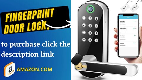 Smart GADGETS❤️| Fingerprint Door Lock | Electronic Door Handle| Available On Amazon22| Smart home❤️