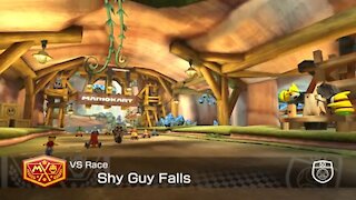 Mario Kart 8 Deluxe - 50cc (Hard CPU) - Shy Guy Falls