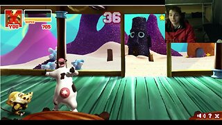 Otis The Cow VS Monkey In A Nickelodeon Super Brawl 2 Battle With Live Commentary